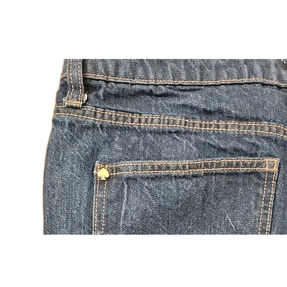 Kate Spade New York Women's High-Rise Straight Leg Wide Cuff Jeans Size 12 - Picture 5 of 9